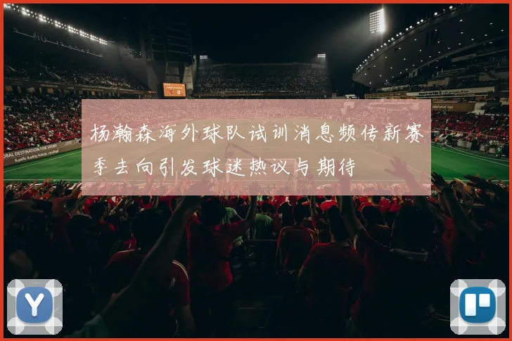 杨瀚森海外球队试训消息频传新赛季去向引发球迷热议与期待